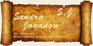 Sandra Jovanov vizit kartica